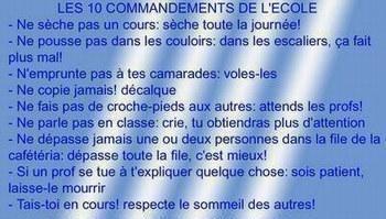 ������������les 10 commendements��������������